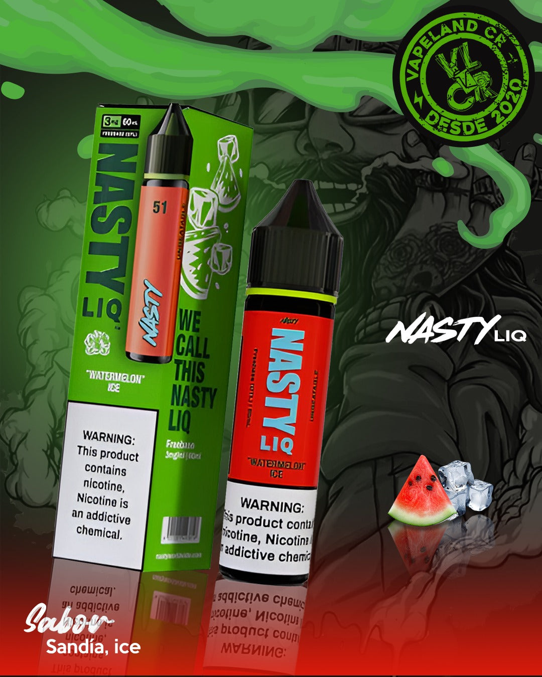 Nasty LIQ Watermelon Ice 3mg y 6mg.