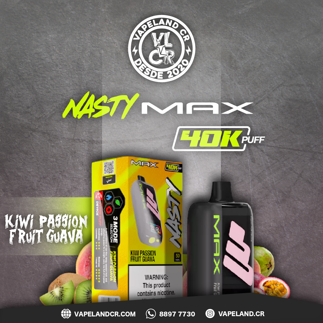 Nasty Max Kiwi Passion Fruit Guava 40000 puffs.