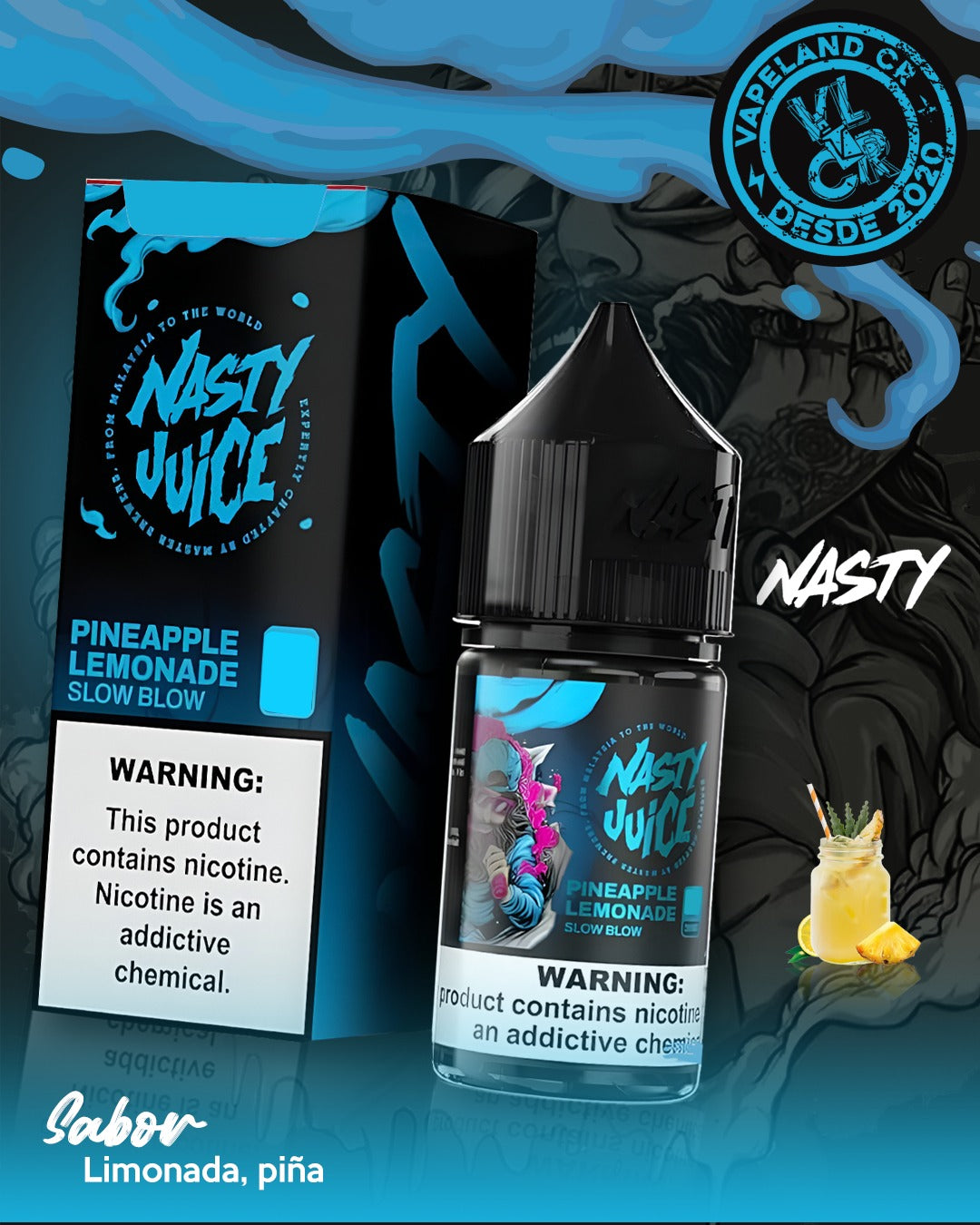 Nasty Pineapple Lemonade Slow Blow 3mg y 6mg.