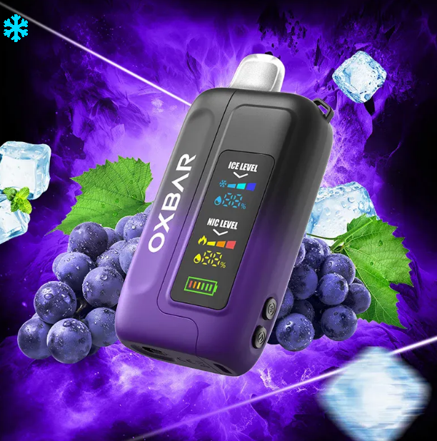 OXBAR Ice Nic Black Grape Ice 35000 puffs.