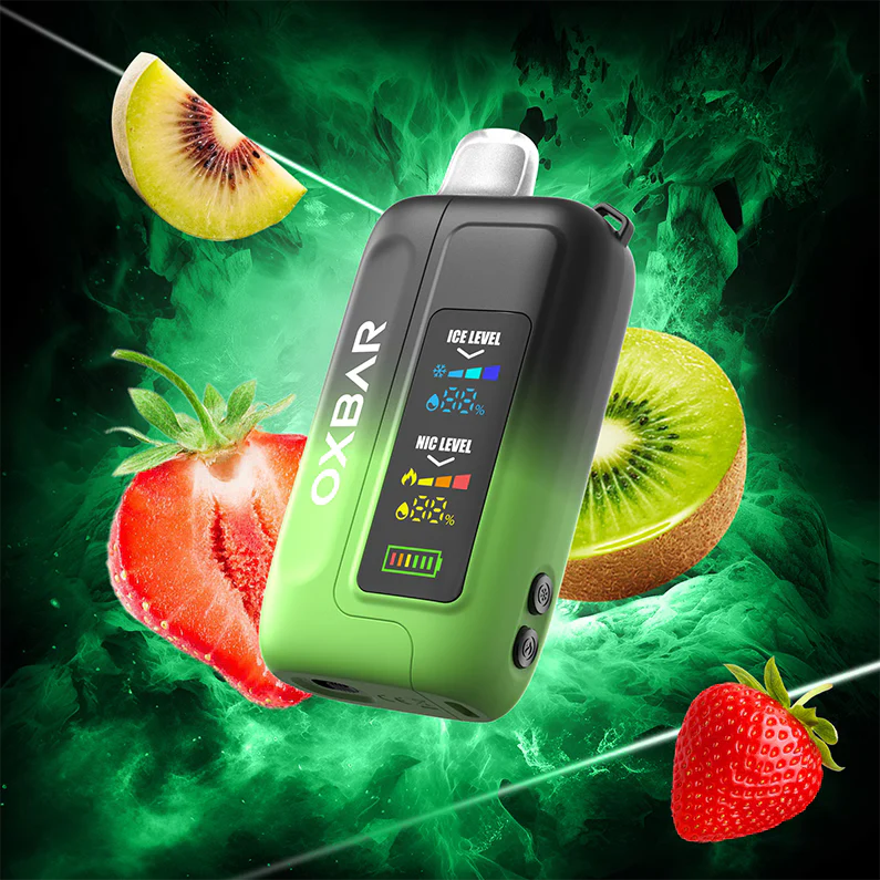 OXBAR Ice Nic Strawberry Kiwi 35000 puffs.