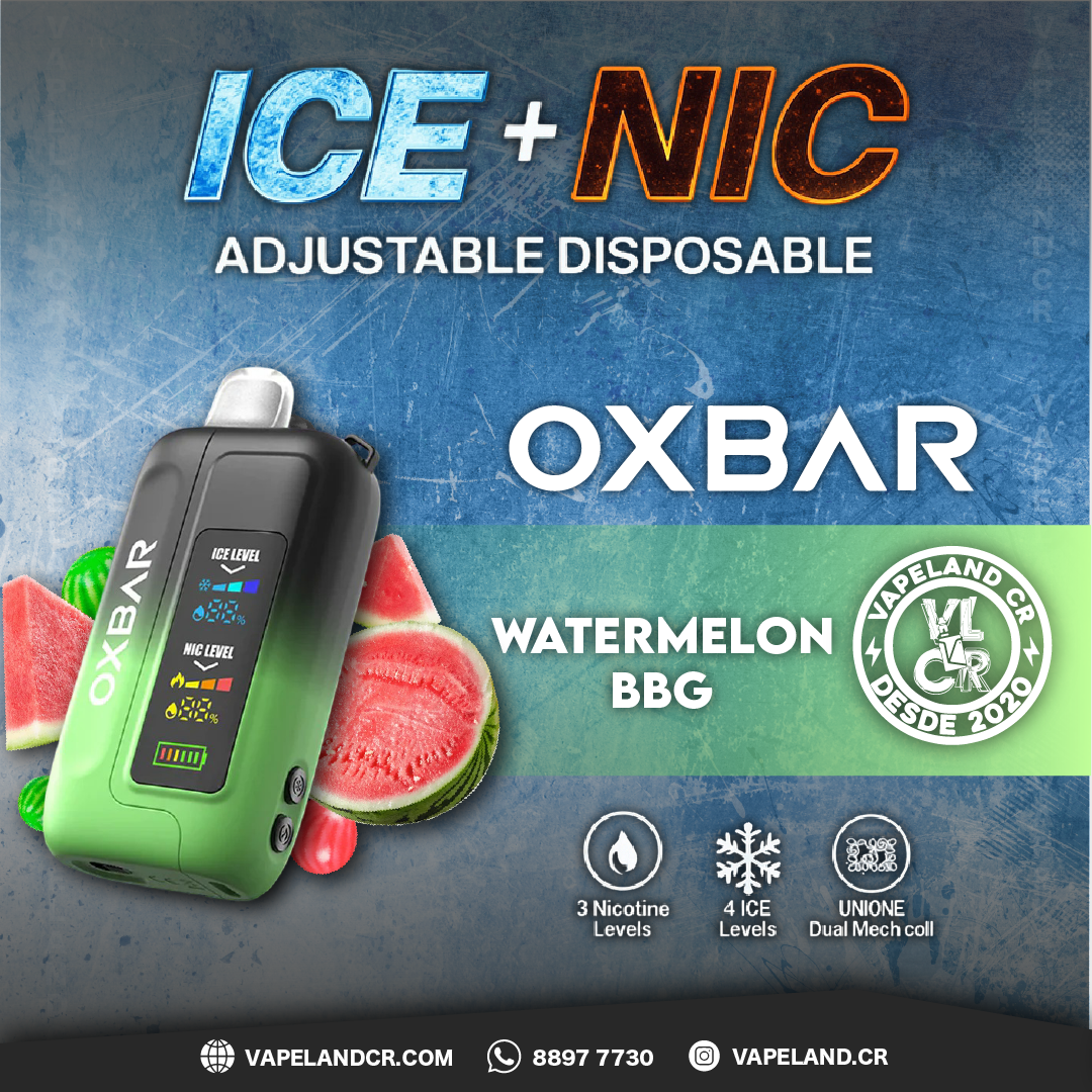 OXBAR Ice Nic Watermelon BBG 35000 puffs.