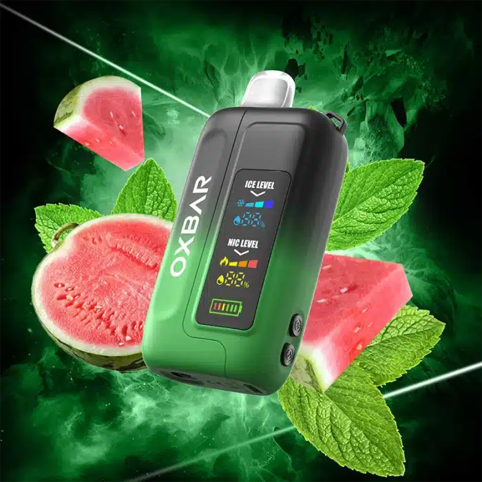 OXBAR Ice Nic Watermelon Mint 35000 puffs.
