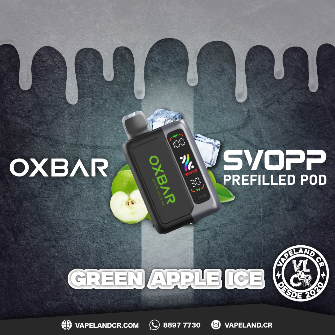 OXBAR SVOPP Green Apple Ice 25000 puffs.