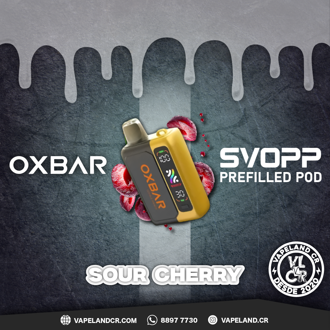 OXBAR SVOPP Sour Cherry 25000 puffs.