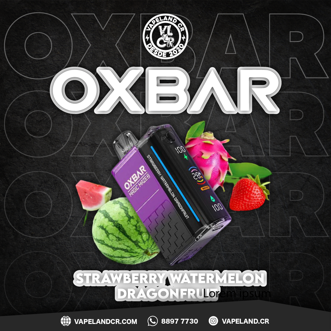 OXBAR Strawberry Watermelon Dragonfruit 30000 puffs.