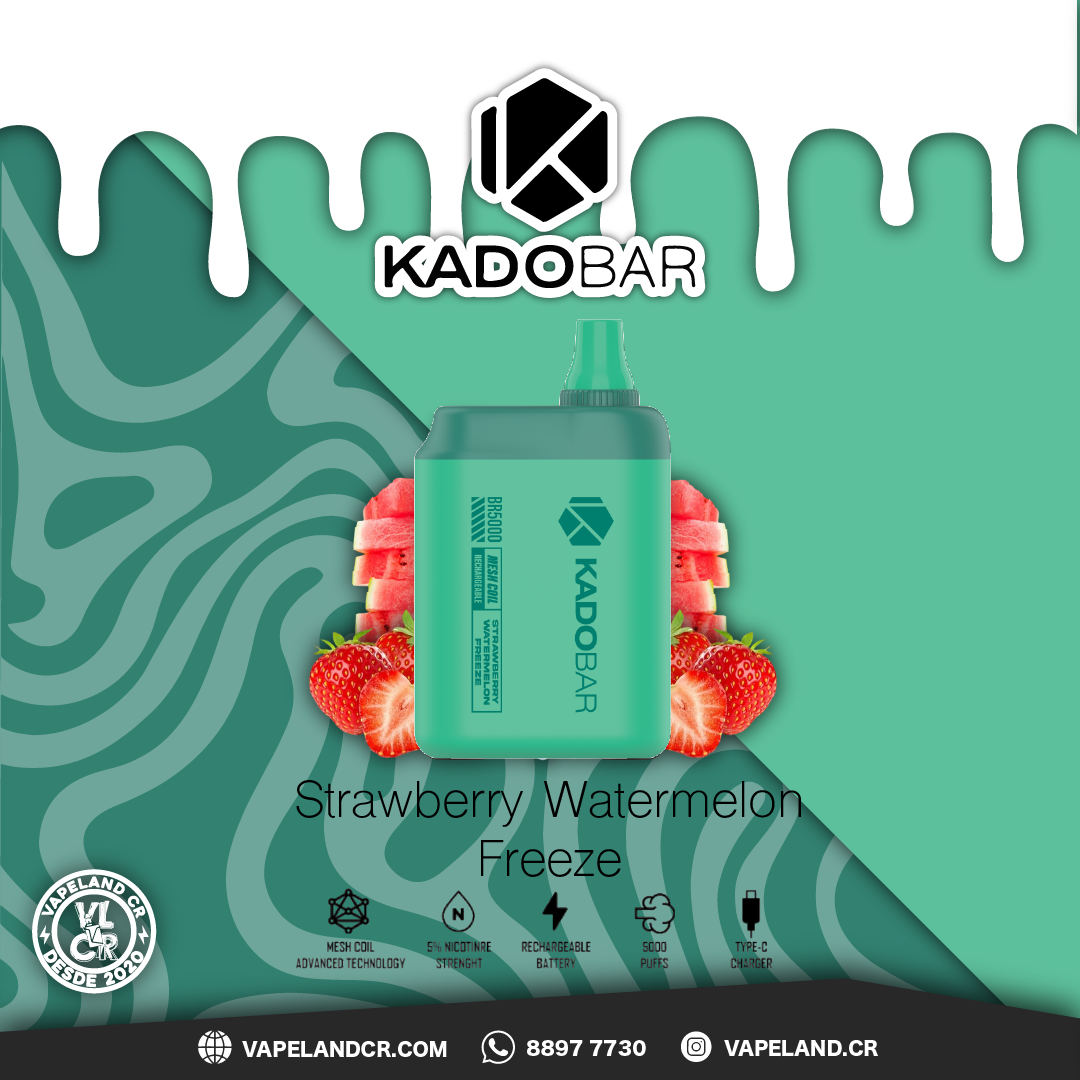 KADOBAR Strawberry Watermelon Freeze 5000 puffs.