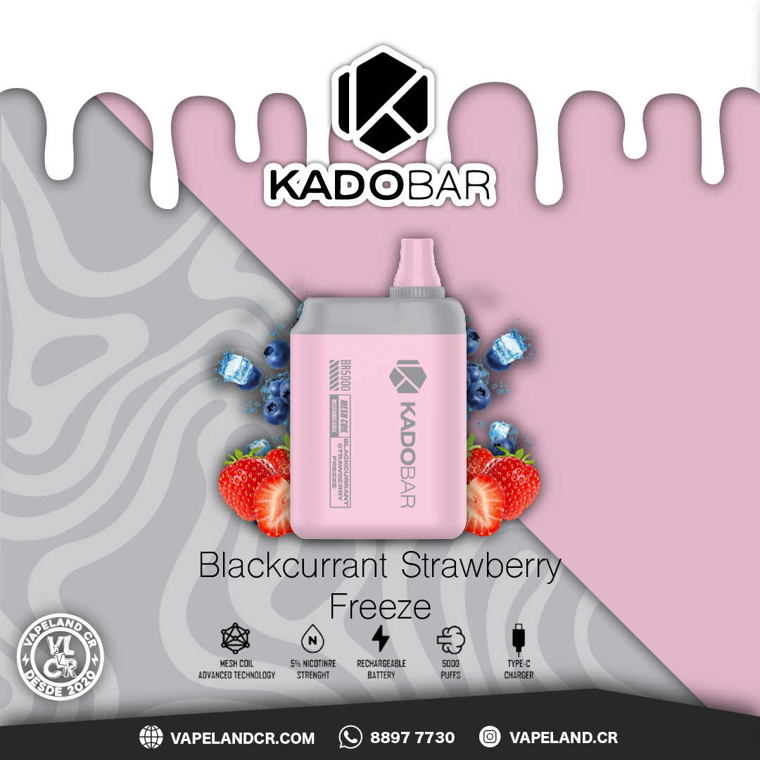 KADOBAR Blackcurrant Strawberry Freeze 5000 puffs.