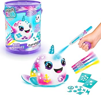 Peluche Air Brush Plush con Aerógrafo Narval Canal Toys.