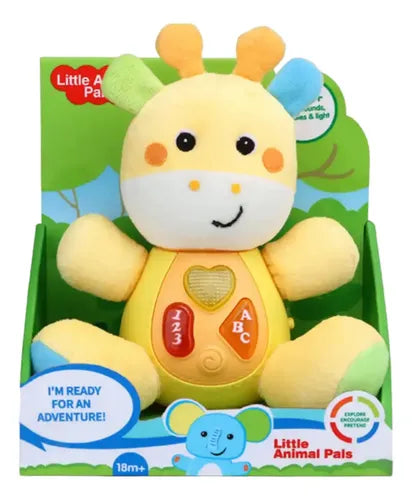 Peluche Jirafa con Luz y Sonido Little Animal Pals.