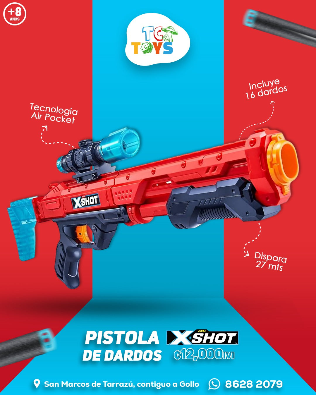 Pistola Zuru XSHOT Hawk Eye.
