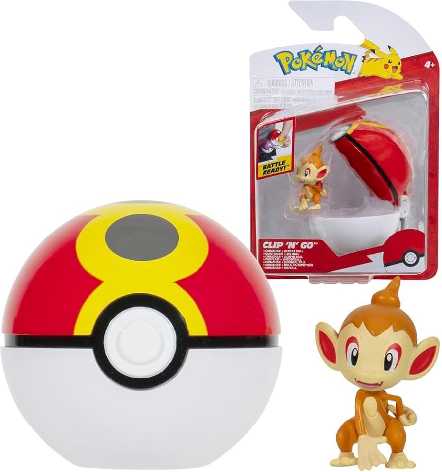 Pokémon Clip 'N' Go Chimchar Pokébola.