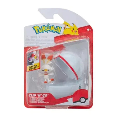 Pokémon Clip 'N' Go Scorbunny Pokébola.