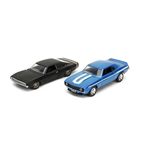 Rápidos y Furiosos 1969 Chevrolet Camaro y 1968 Dodge Charger Widebody 1:32.