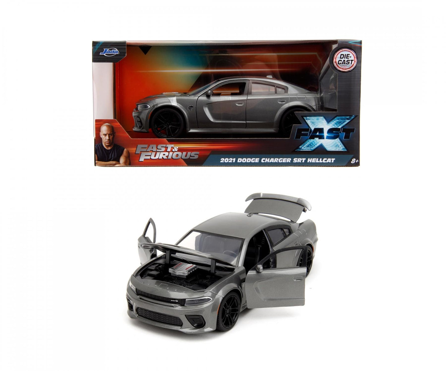 Rápidos y Furiosos Jada 2021 Dodge Charger SRT Hellcat 1:24.