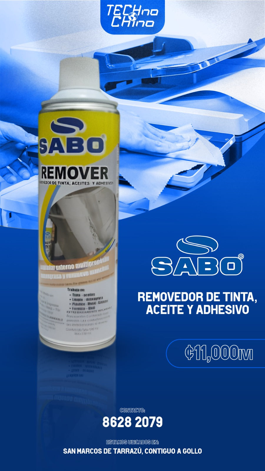 Removedor de Tinta, Aceite y Adhesivos SABO.