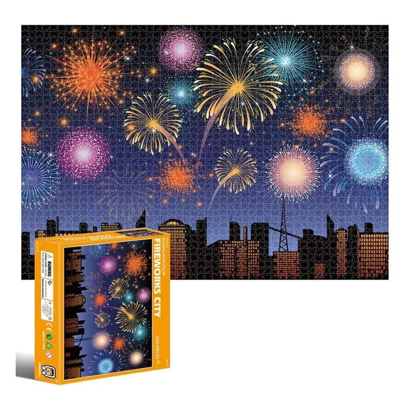 Rompecabezas Fireworks City 2000 Pzs Pinshidai.