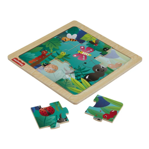 Rompecabezas de Madera Fisher-Price Insectos.