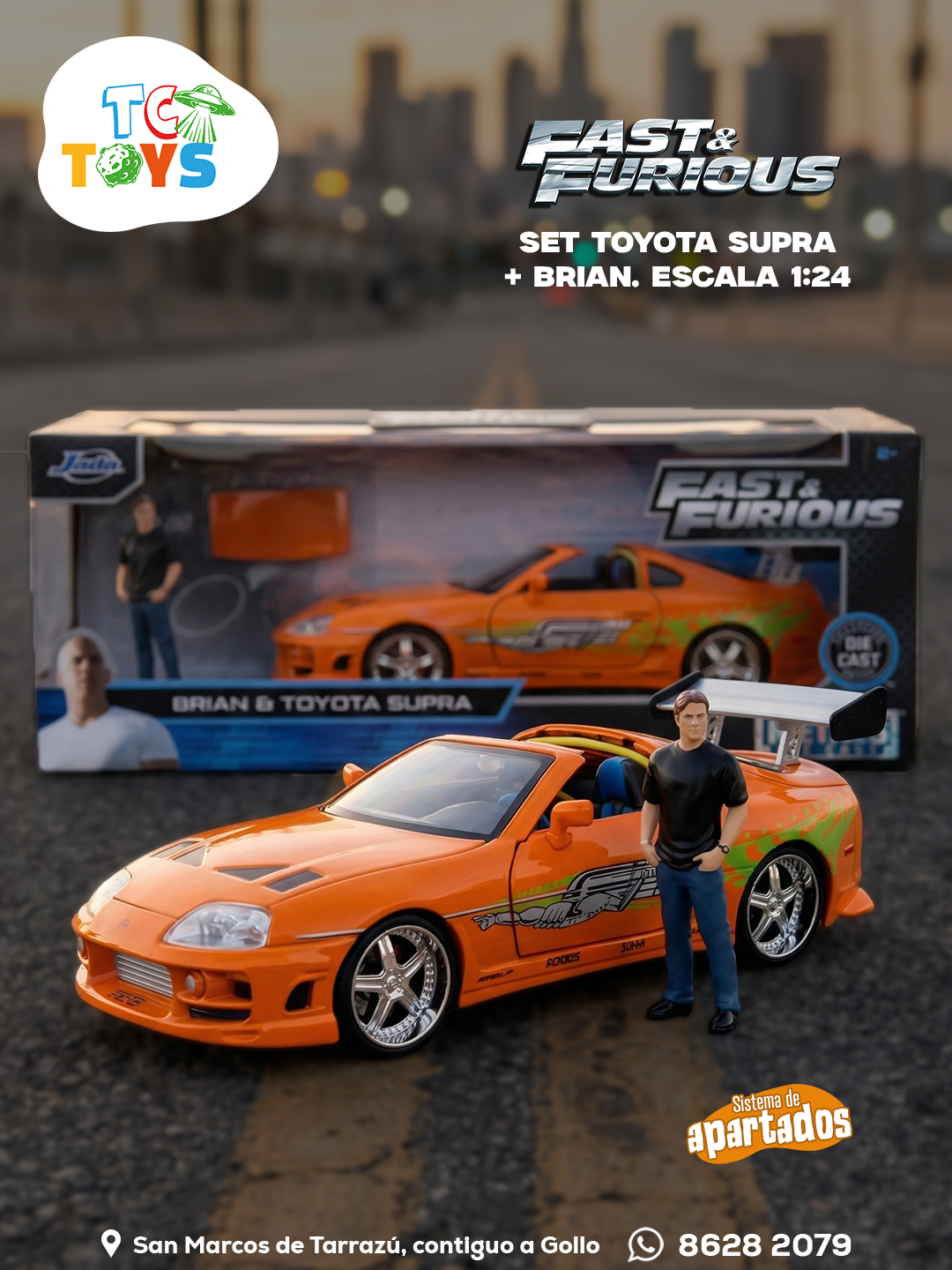 Rápidos y Furiosos Jada Brian y Toyota Supra.