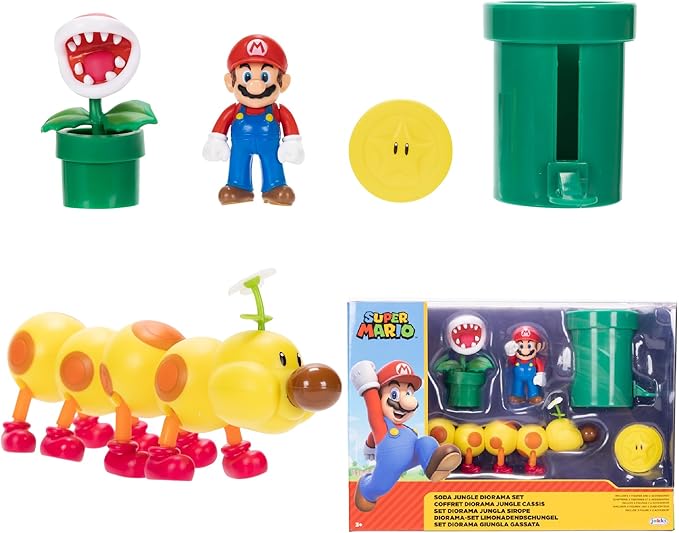 Set Diorama Jungla Sirope Super Mario Jakks.
