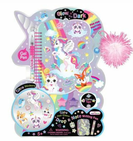 Set de Notas de Unicornio Brillante Hot Focus.