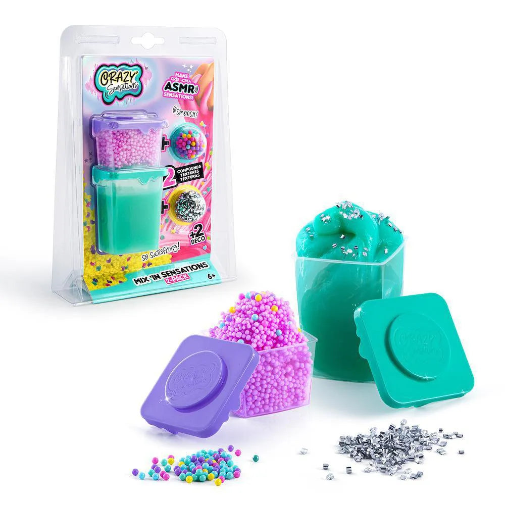 Slime Crazy Sensations Smoosh Mix 'In Sensations 2 Pack.