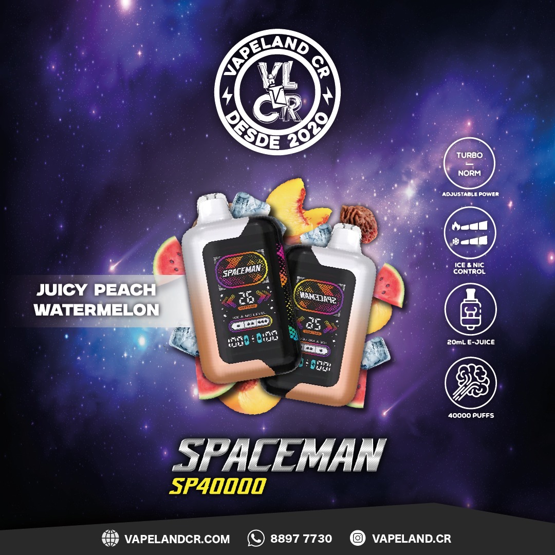 Smok Spaceman Juicy Peach Watermelon 40000 puffs.