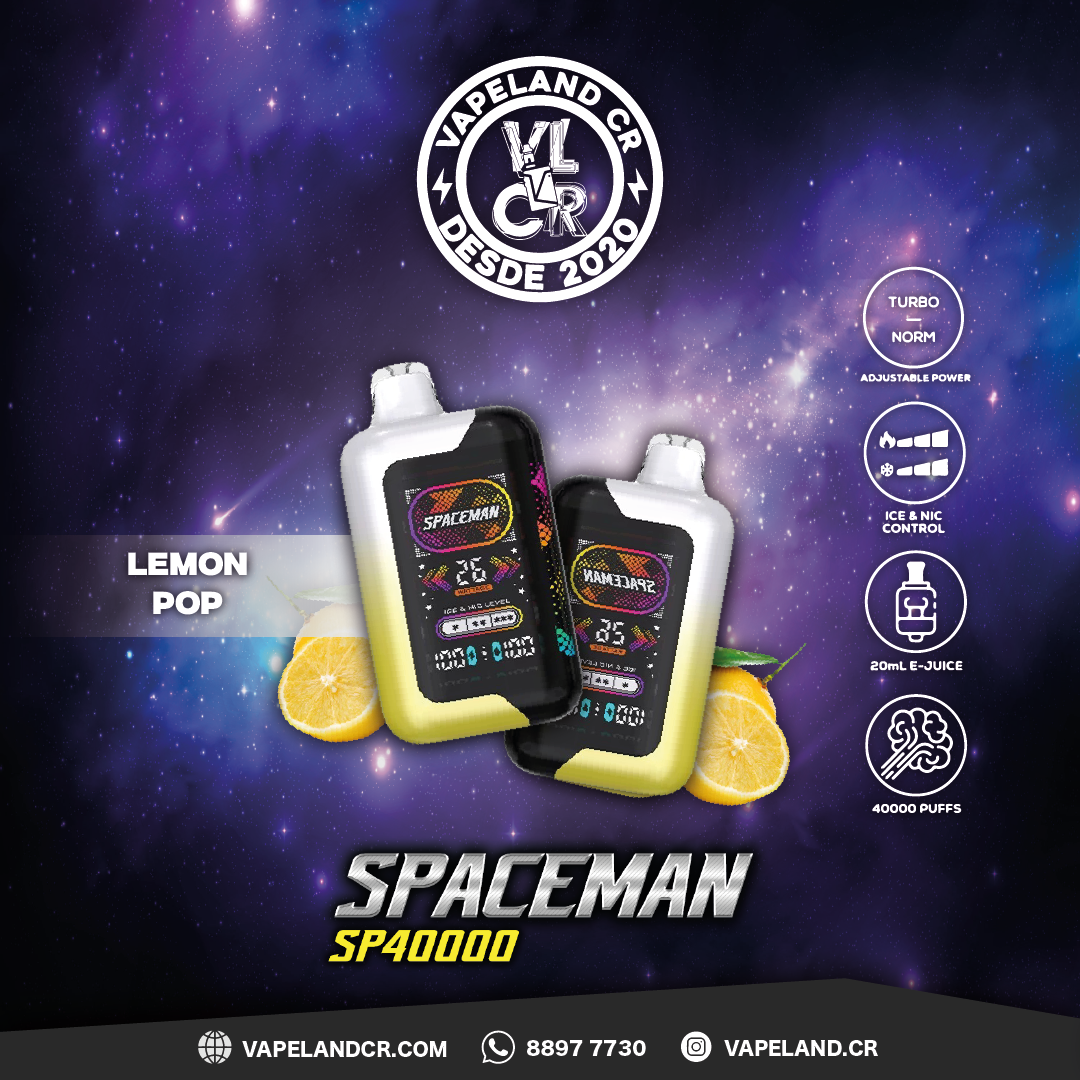 Smok Spaceman Lemon Pop 40000 puffs.