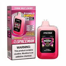 Smok Spaceman Nebula Straw Razz Cherry 25000 puffs.
