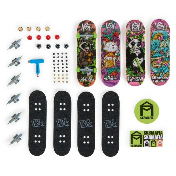 Tech Deck 4 Pack SK8MAFIA.