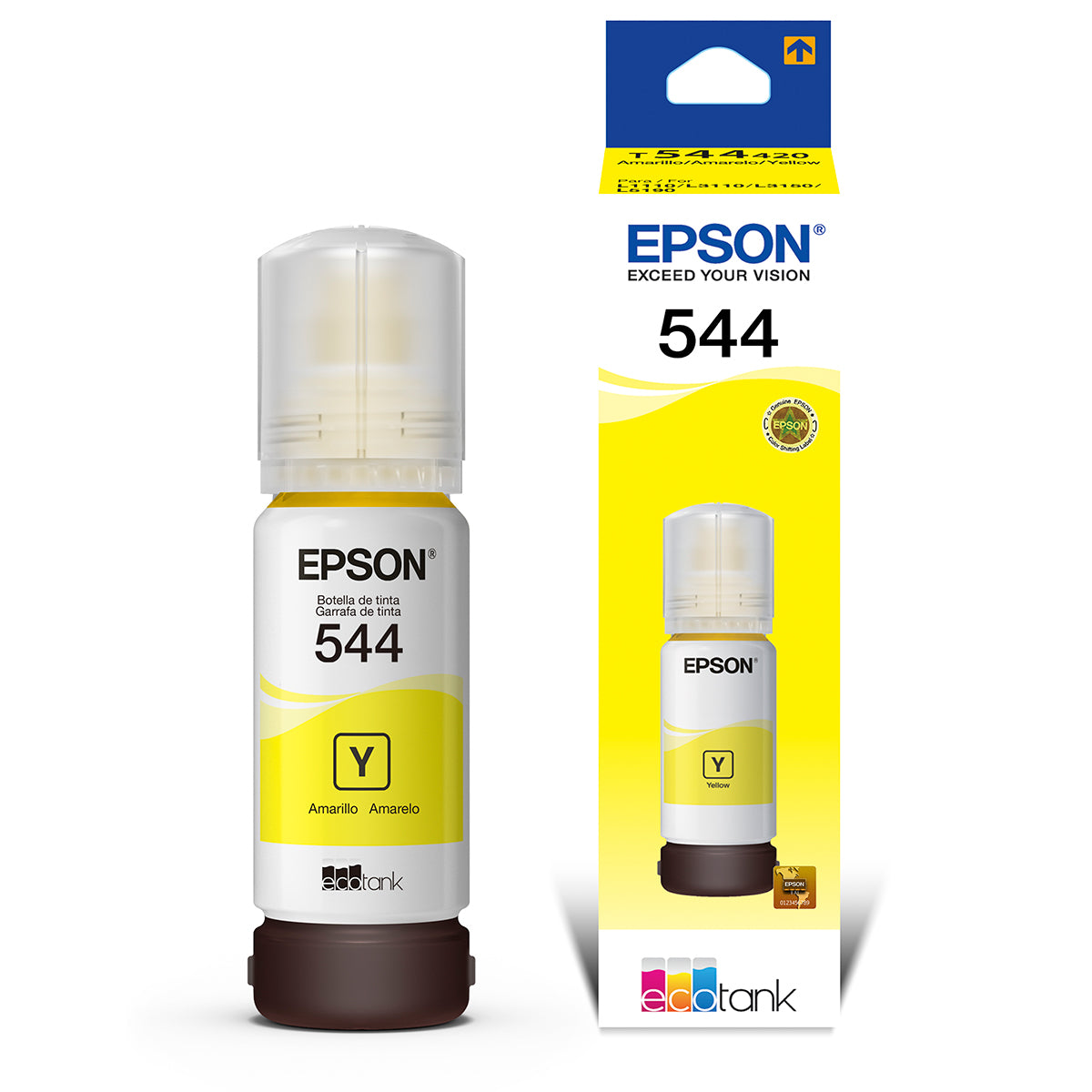 Tinta para Impresora EPSON Amarillo 544.