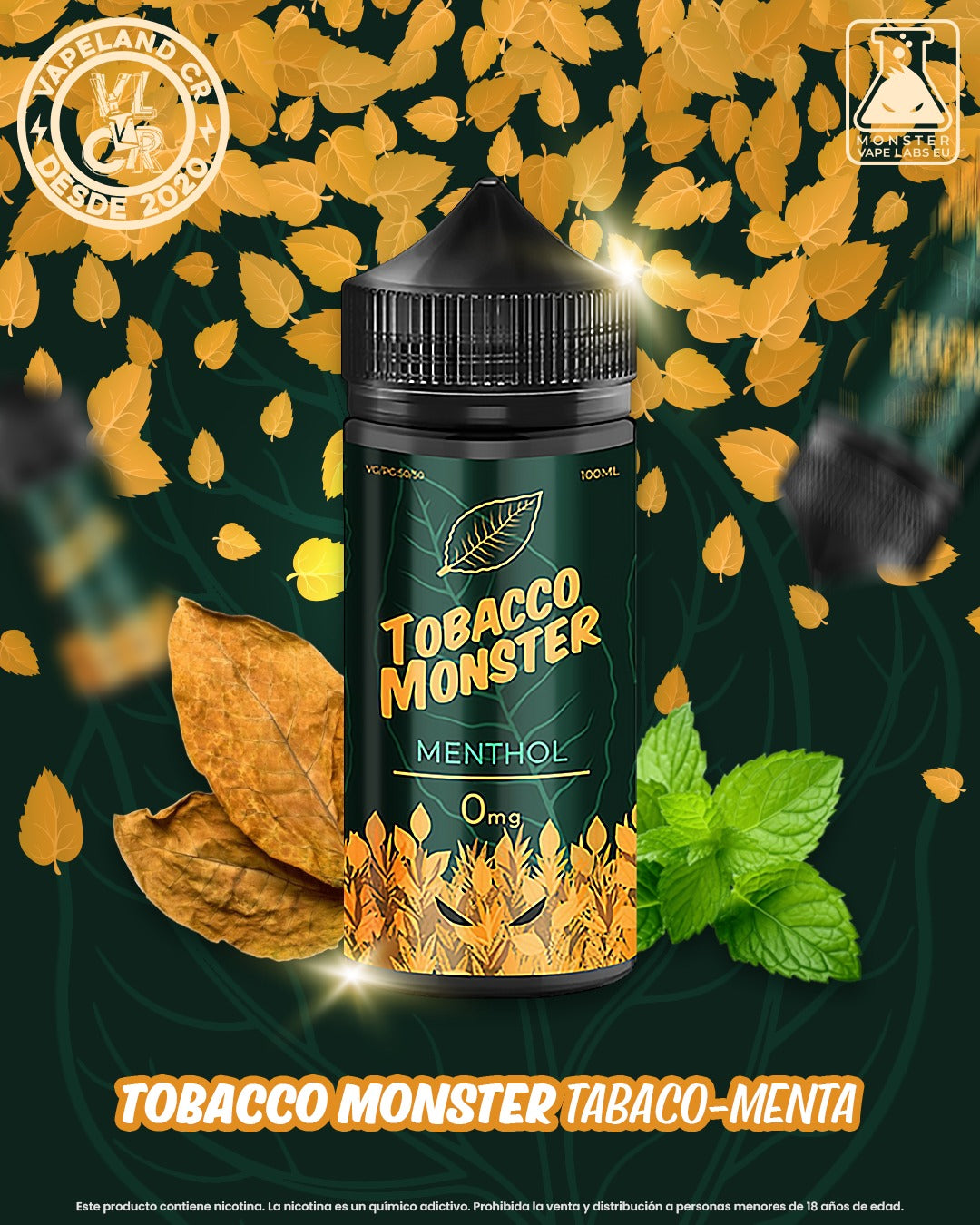 Tobacco Monster Menthol 3mg.