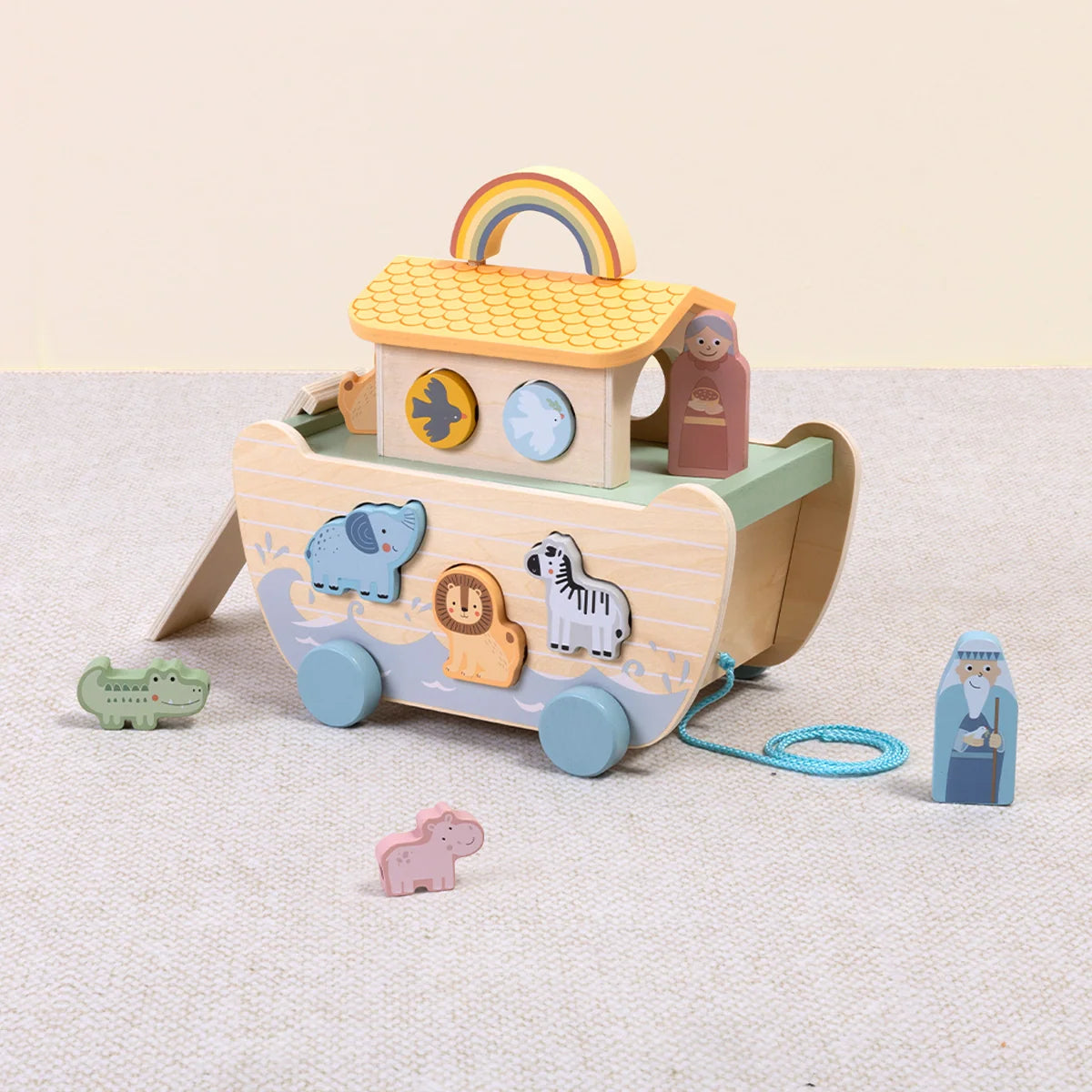 Tookytoy Arca de Noe con Figuras de Encajar 22 pcs.