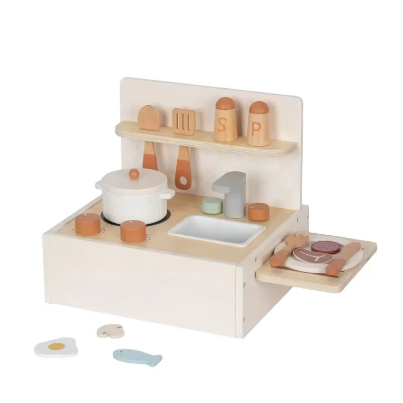 Tookytoy Cocina de Madera con Accesorios 23 pcs.