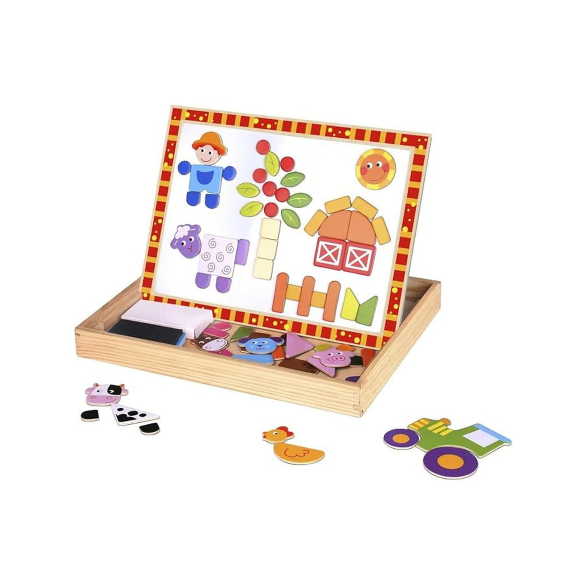 Tookytoy Pizarra Magnética con Figuras de la Granja.