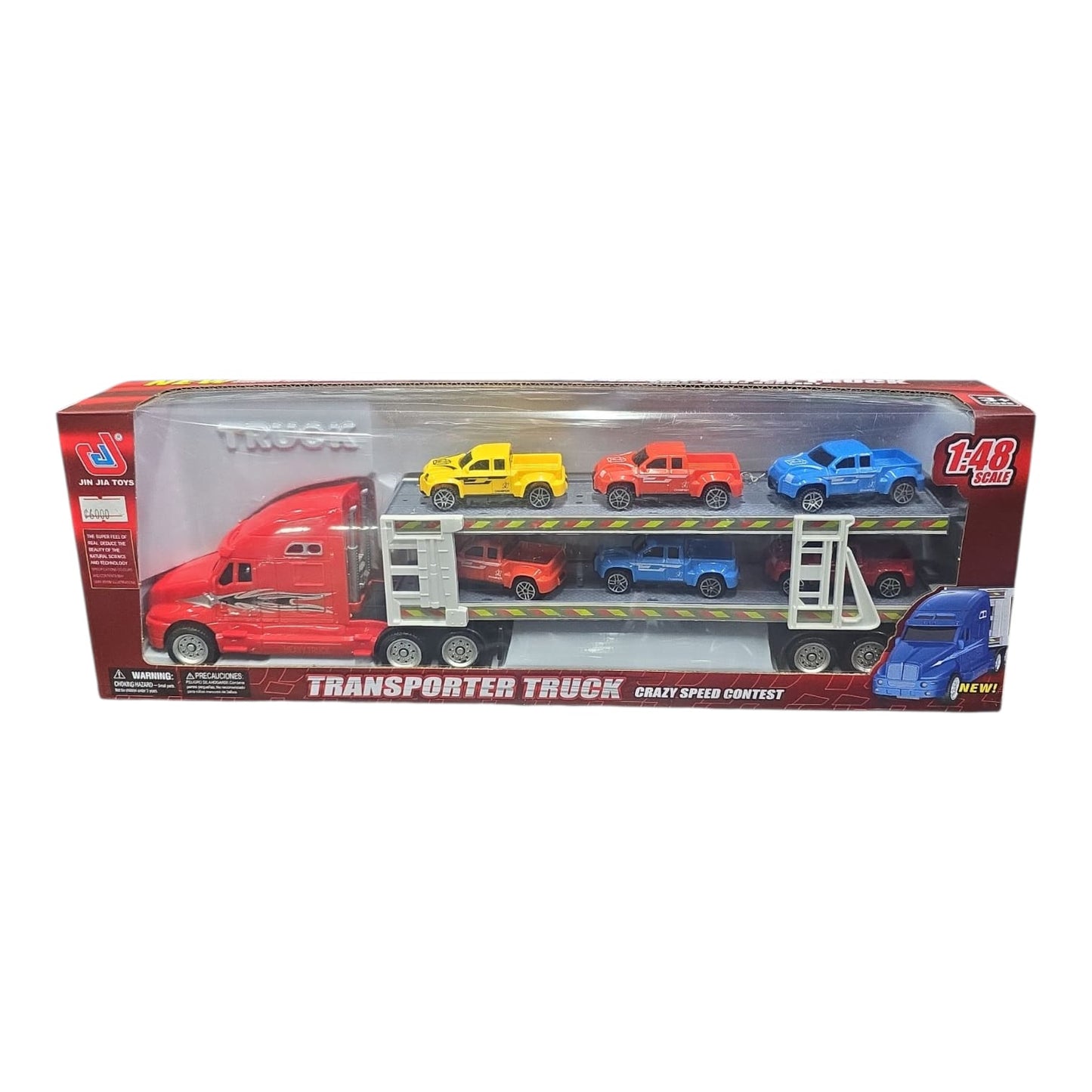 Trailer Transporter Truck Jin Jia Toys.