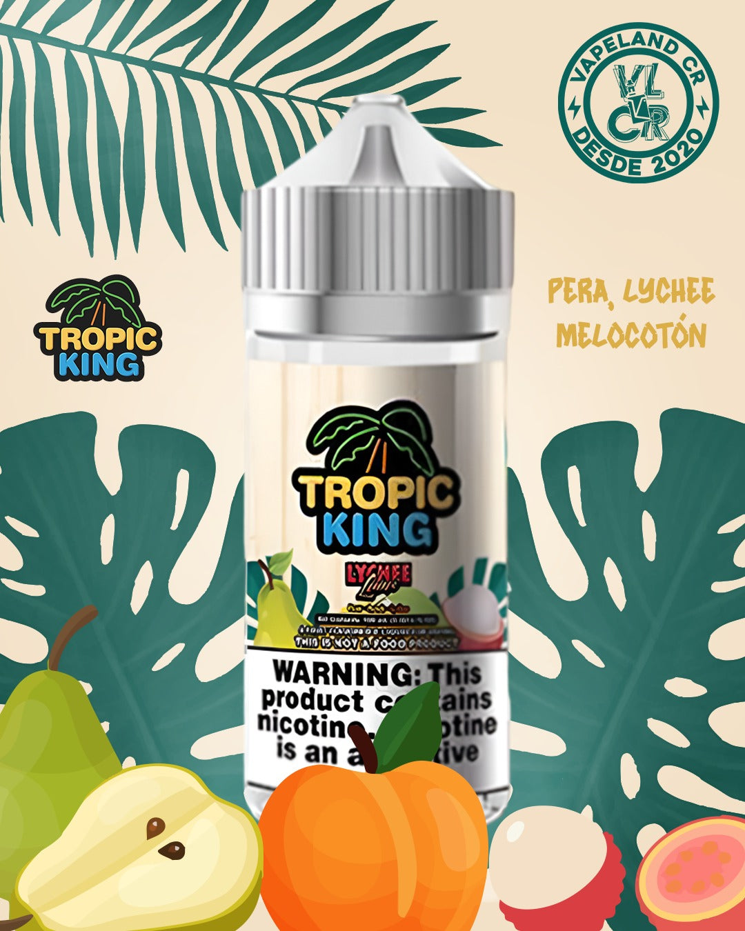 Tropic King Lychee Luau 3mg.