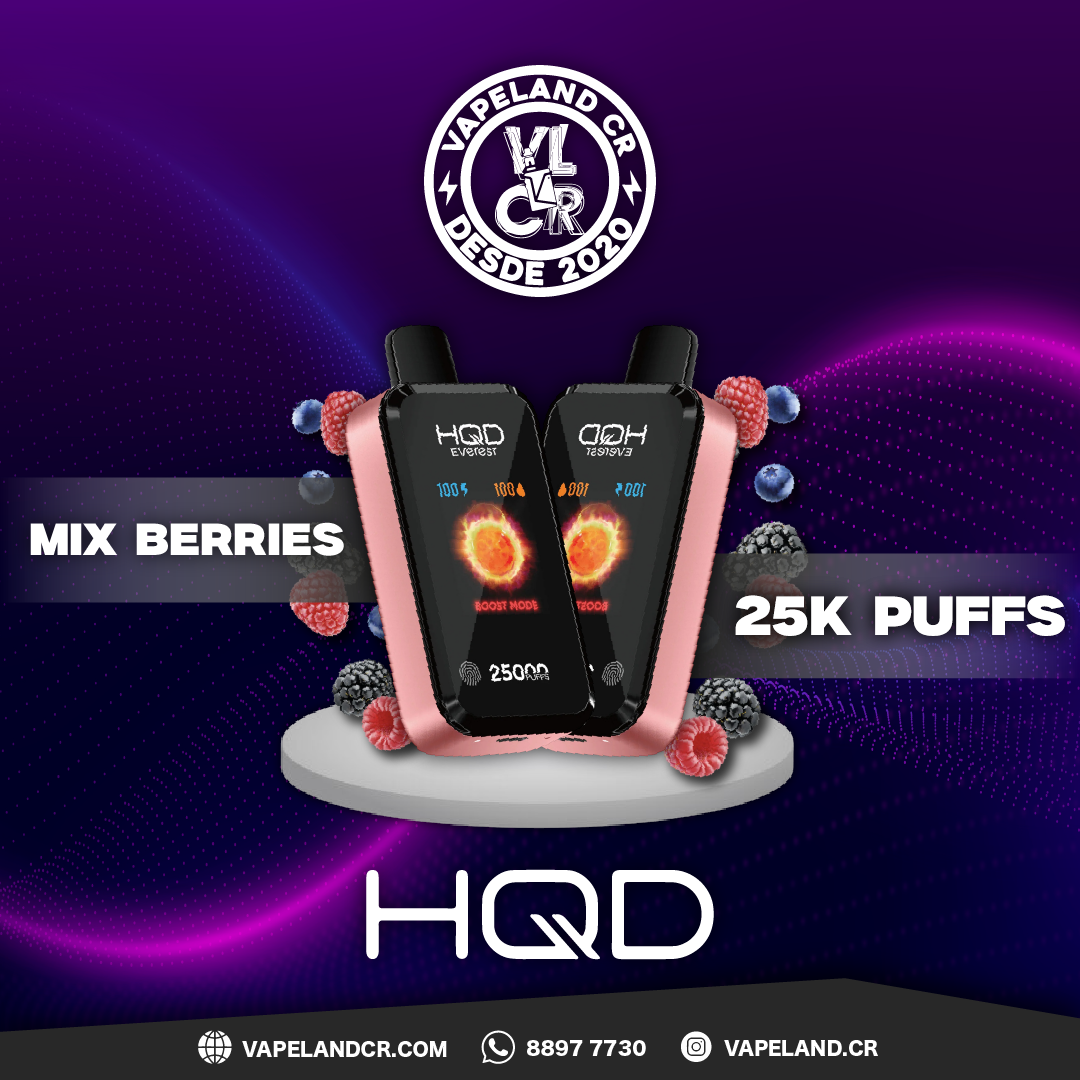 HQD Everest Mix Berries 25000 puffs.