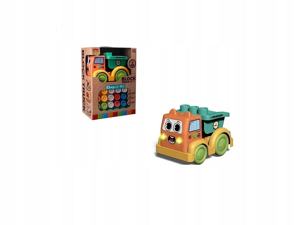 Vagoneta Armable con Luz y Sonido 23 Bloques Wokai Blocks.
