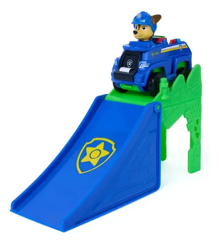 Vehículo Paw Patrol The Dino Movie Salto y Transformación Chase.