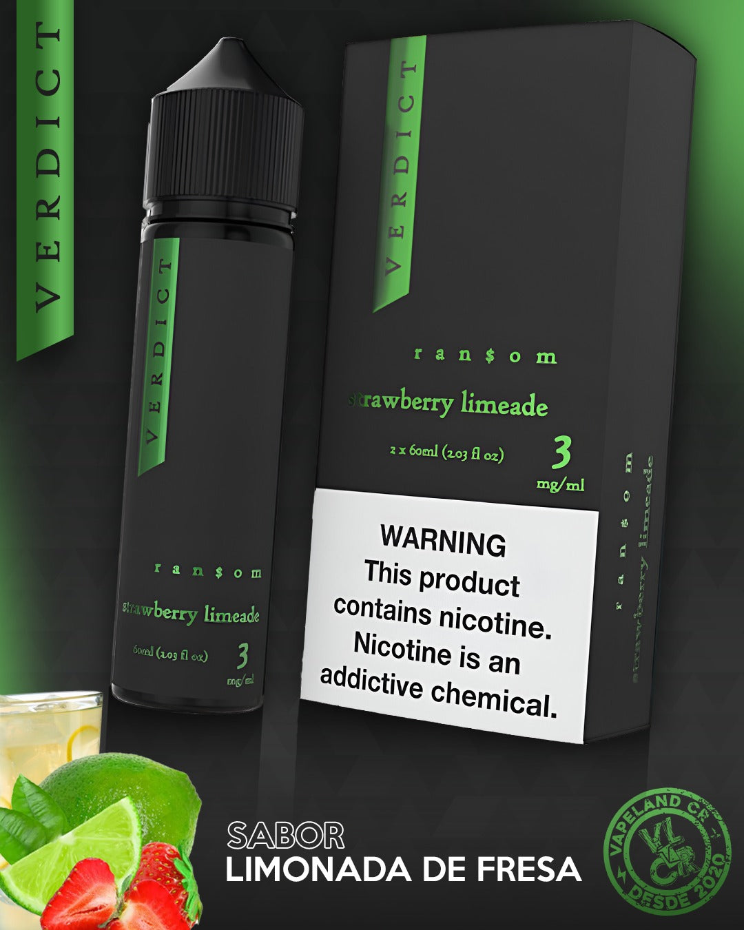 Verdict Strawberry Limeade 3mg y 6mg.