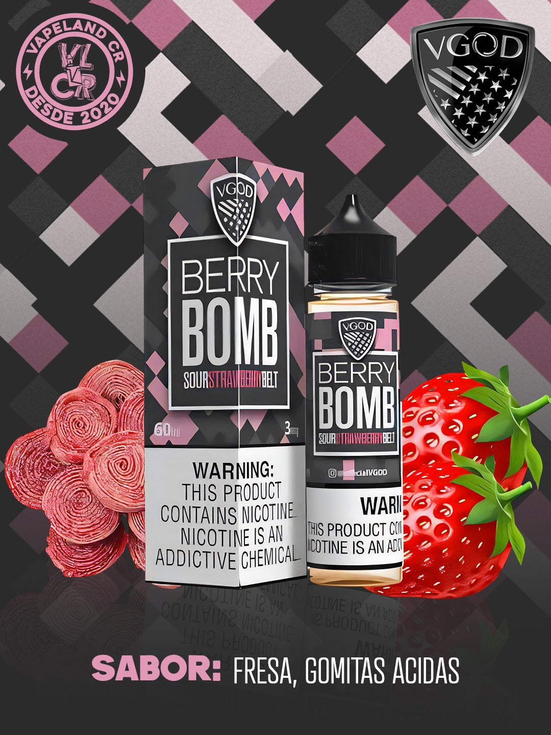 Vgod Berry Bomb 3mg y 6mg.