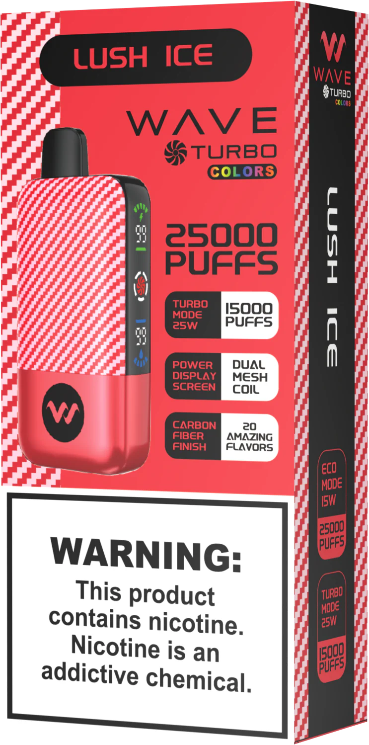Wave Turbo Lush Ice 25000 puffs.