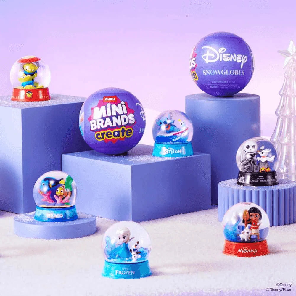 Zuru Mini Brands Create Création Disney Bolas de Nieve.