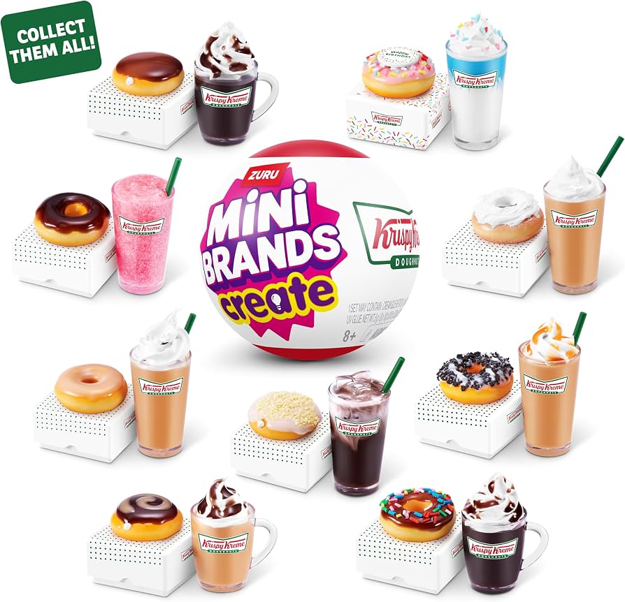 Zuru Mini Brands Create Création Krispy Kreme Doughnuts.