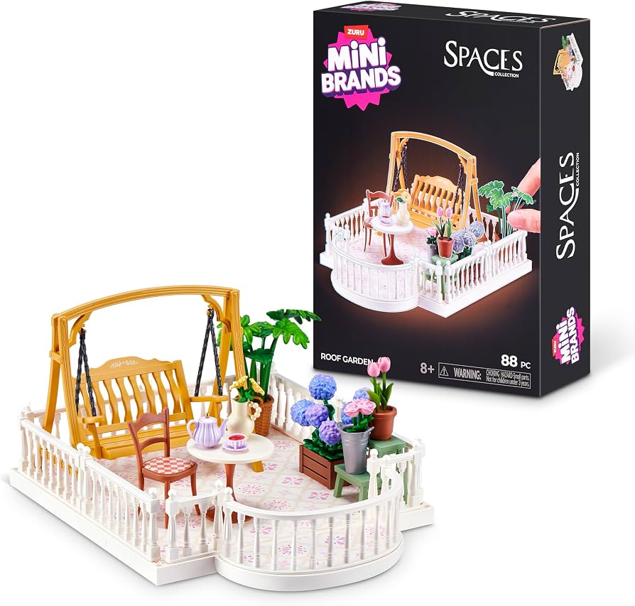 Zuru Mini Brands Spaces Collection Jardín en la Azotea.