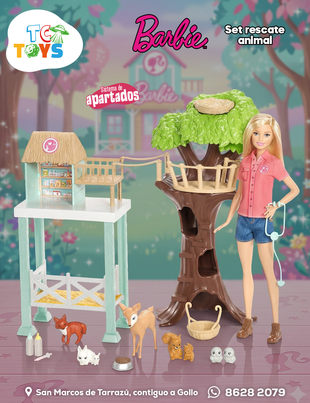 Barbie Juego de Rescate de Animales.