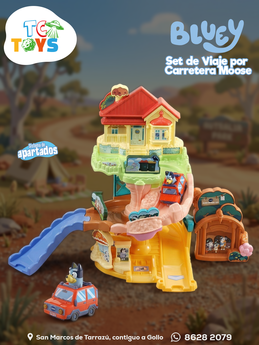 Bluey Set de Viaje por Carretera Moose.