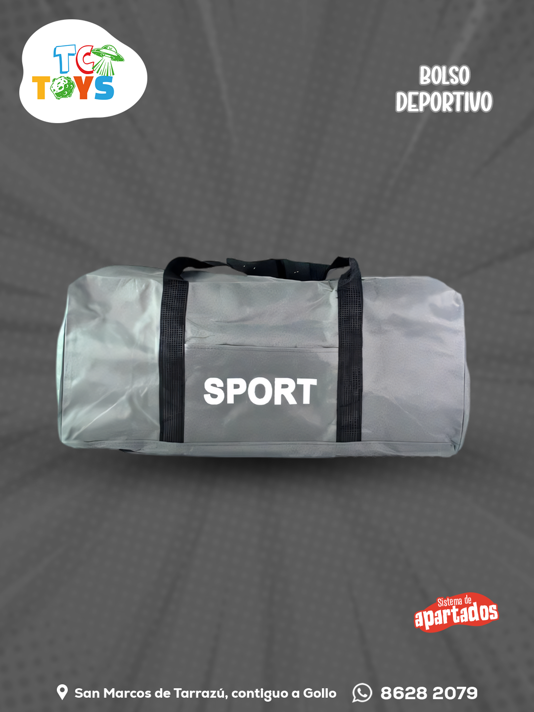 Bolso Sports Gris.