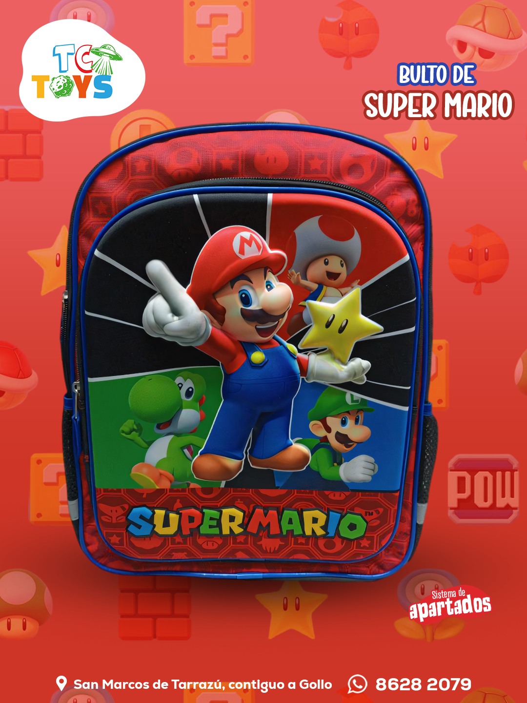 Bulto de Super Mario.